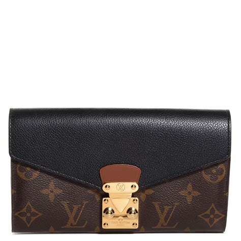 louis vuitton monogram black wallet